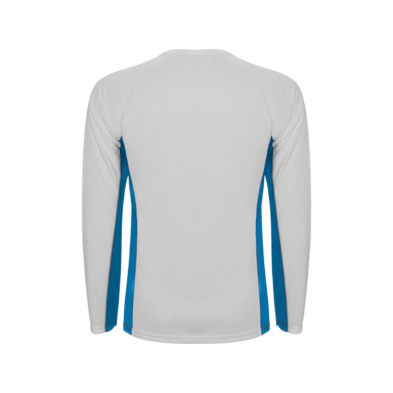 SHANGHAI LONG SLEEVE T-SHIRT S S WHITE ROYAL BLUE