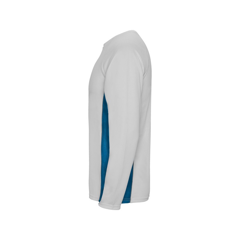 SHANGHAI LONG SLEEVE T-SHIRT S S WHITE ROYAL BLUE