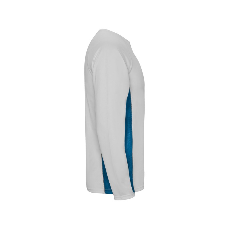 SHANGHAI LONG SLEEVE T-SHIRT S S WHITE ROYAL BLUE