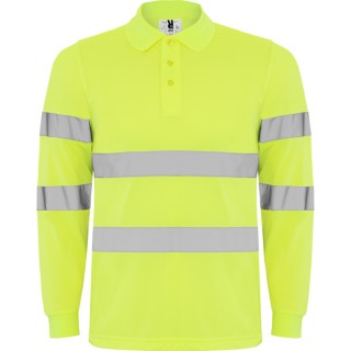 AV POLARIS LONG SLEEVE POLO SHIRT S S FLUOR YELLOW