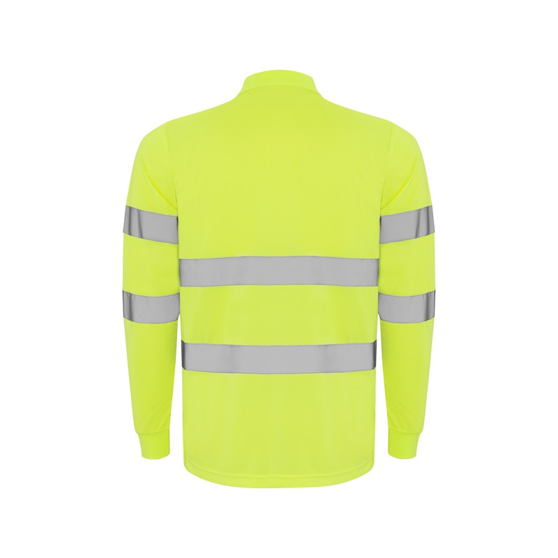 AV POLARIS LONG SLEEVE POLO SHIRT S S FLUOR YELLOW