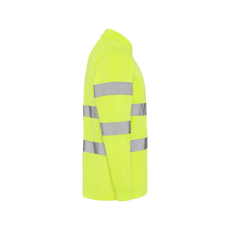 AV POLARIS LONG SLEEVE POLO SHIRT S S FLUOR YELLOW