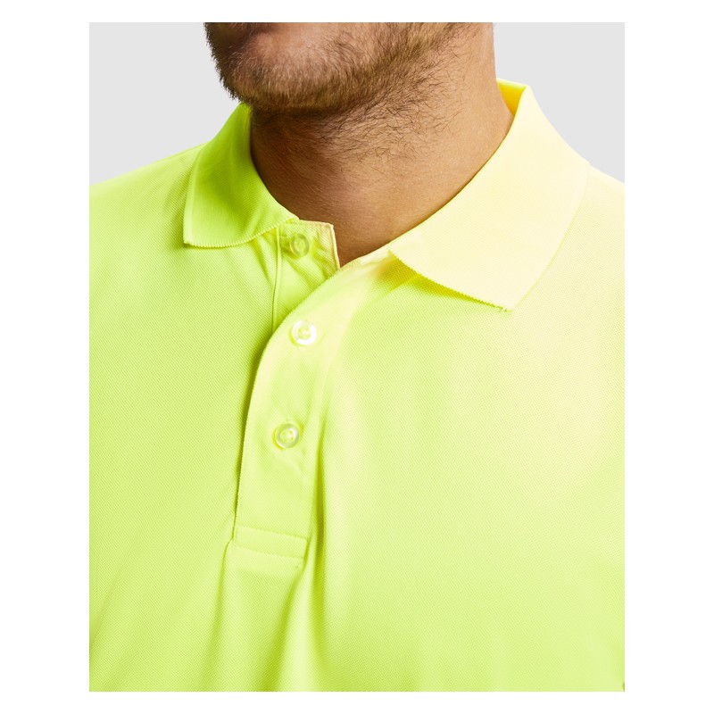 AV POLARIS LONG SLEEVE POLO SHIRT S S FLUOR YELLOW
