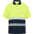 VEGA POLO SHIRT S S NAVY BLUE FLUOR YELLOW