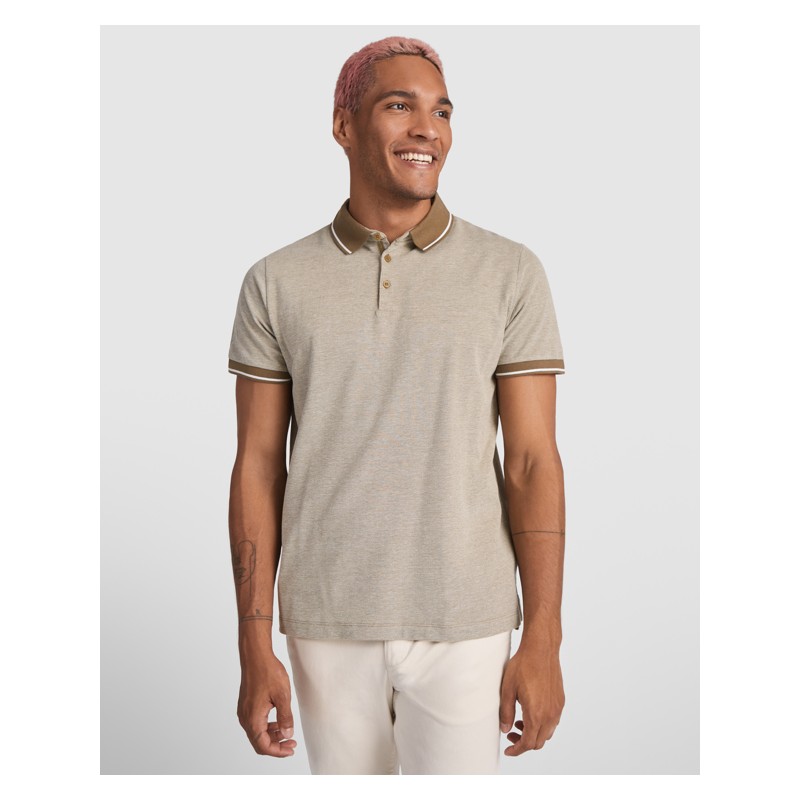 BOWIE POLO SHIRT S S HEATHER MILITAR DARK GREEN
