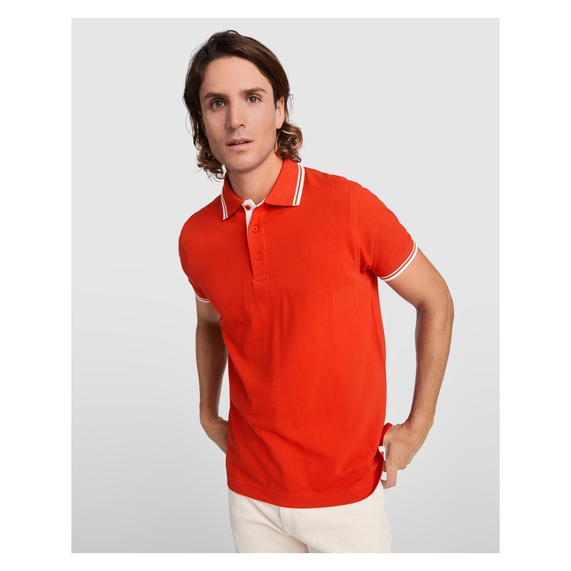 MONTREAL POLO SHIRT S S WHITE TURQUOISE