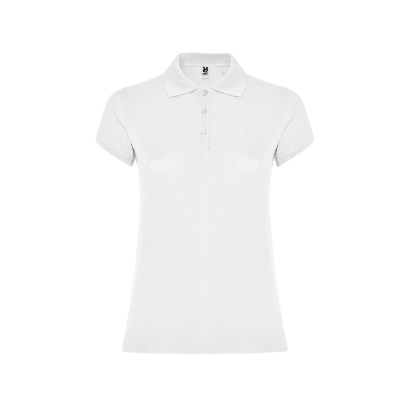 STAR WOMAN POLO SHIRT S S WHITE